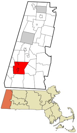 Location in Berkshire County and the state of Massachusetts