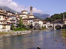The river Brembo at San Giovanni Bianco