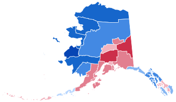 Alaska Governor Election Results by Boroughs, 2006.svg