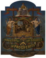Waudby (1869) Operative Bricklayers' Society emblem.png