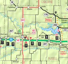 Map of Russell Co, Ks, USA.png