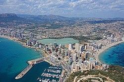 Calp seen from Pico de peñón de Ifach