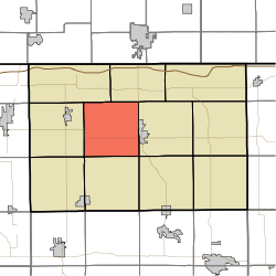 Map highlighting Clay Township, LaGrange County, Indiana.svg