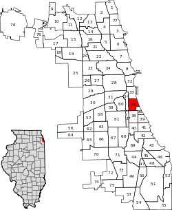 Location within the city of Chicago