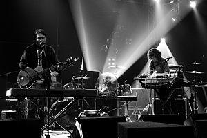 Sunset Rubdown performing in 2009.