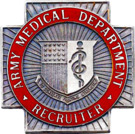 Former US Army Medical Department Recruiter Identification Badge.png
