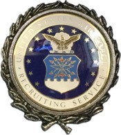Example of the Air Force Silver Recruiter Badge, circa 1985/86