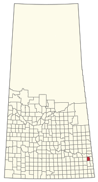 Location of the RM of Martin No. 122 in Saskatchewan
