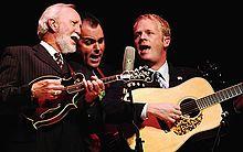 Doyle Lawson (left) and his band harmonize during the 2006 NEA National Heritage Fellows concert.