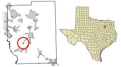 Location of Scurry in Kaufman County, Texas