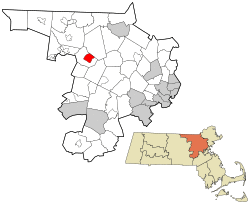 Location in Middlesex County in Massachusetts