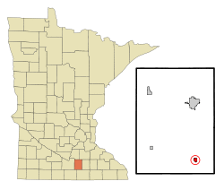 Location of New Richland, Minnesota
