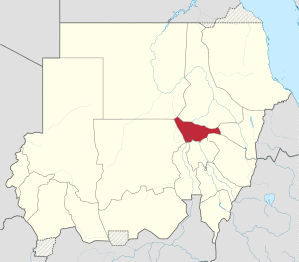 Location in Sudan.