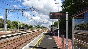 Breich railway station. View west towards Addiewell. West Lothian. Shotts Line.jpg