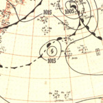 Typhoon Sarah analysis 25 Oct 1951.png