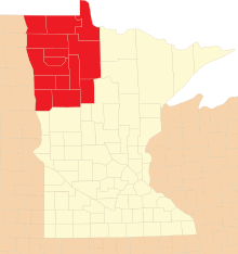 Map of the Catholic diocese of Crookston.svg
