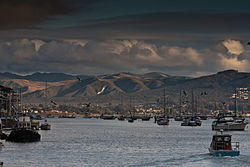 View of Los Osos from Morro Bay harbor