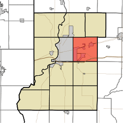 Location in Vigo County