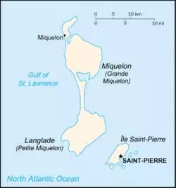 Location of Geography of Saint Pierre and Miquelon