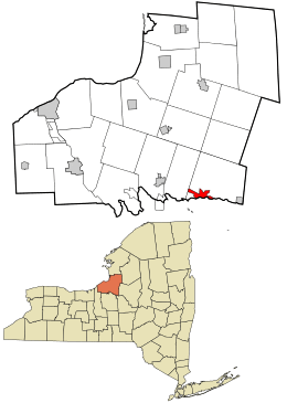 Location in Oswego County and the state of New York.