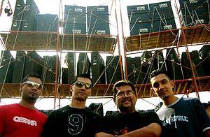 Cryptic Fate in 2006, From L-R: Sarfaraz Latifullah, Farshed Mahmud, Shakib Chowdhury and Farhan Samad.