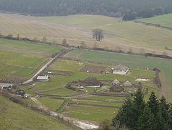 Butser Ancient Farm 2011 from windmill hill.JPG