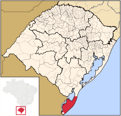 Location in Rio Grande do Sul, Brazil