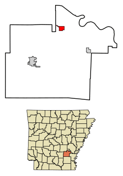 Location in Lincoln County, Arkansas