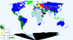 The Central Powers on 11 November 1918: .mw-parser-output .legend{page-break-inside:avoid;break-inside:avoid-column}.mw-parser-output .legend-color{display:inline-block;min-width:1.25em;height:1.25em;line-height:1.25;margin:1px 0;text-align:center;border:1px solid black;background-color:transparent;color:black}.mw-parser-output .legend-text{}   Countries, condominiums, and non-state actors of the Central Powers .mw-parser-output .legend{page-break-inside:avoid;break-inside:avoid-column}.mw-parser-output .legend-color{display:inline-block;min-width:1.25em;height:1.25em;line-height:1.25;margin:1px 0;text-align:center;border:1px solid black;background-color:transparent;color:black}.mw-parser-output .legend-text{}   Colonies, occupations, protectorates, and territories of the Central Powers Quadruple Alliance: *  Germany * Austria-Hungary *  Ottoman Empire *  Bulgaria Client states of the German Empire in 1918: * Belarus * Courland and Semigallia * Crimean Regional Government * Don Republic * Finland * Georgia * Kuban People's Republic * Lithuania * Mountain Republic * Poland * Ukraine Client states of the Ottoman Empire: * Azerbaijan (1918) * Jabal Shammar Co-belligerent state combatants: * South African Republic (1914–1915) * Somali Dervish movement (1915–1916) * Senussi Order (1915–1918) * Sultanate of Darfur (1916) Supporters: * Ethiopia (1915–1916)