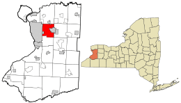Location in Erie County and the state of New York.