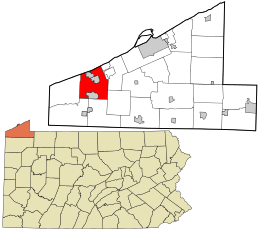 Location in Erie County and the U.S. state of Pennsylvania