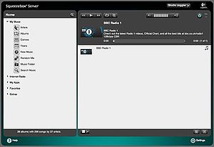 Logitech Media Server Web Interface