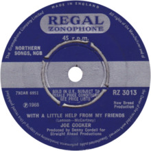 With a Little Help from My Friends by Joe Cocker UK vinyl single Side-A.png