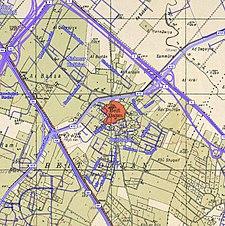 Historical map series for the area of Bayt Dajan (1940s with modern overlay).jpg
