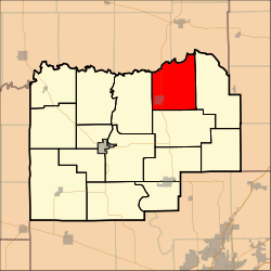 Location in Menard County