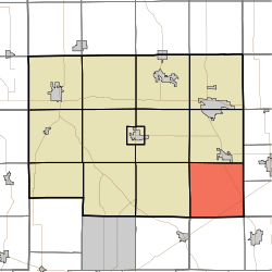 Map highlighting Swan Township, Noble County, Indiana.svg