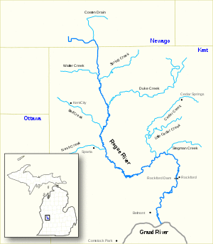 Rogue River Map US MI.svg