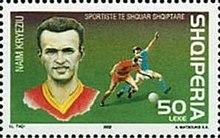 Naim Kryeziu 2002 stamp of Albania.jpg