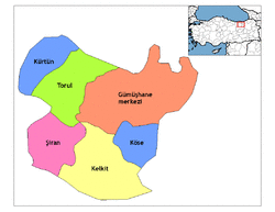 Location of Torul within Turkey.