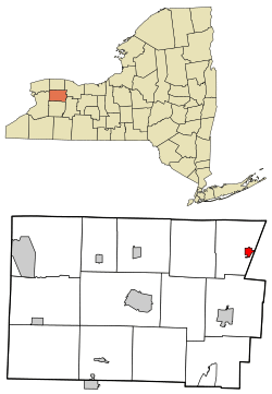 Location in Genesee County and the state of New York.