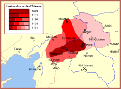 The expansion of the county of Edessa prior to 1131.