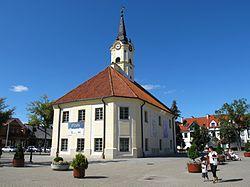 Marketplace and historical town hall
