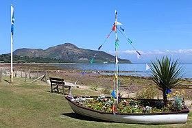 Floral Display & Beach, Whiting Bay (geograph 3593640).jpg