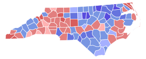 North Carolina Senate Election Results by County, 2008.svg