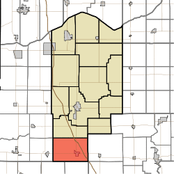 Location in Jasper County