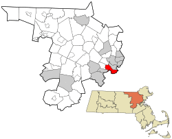 Location in Middlesex County, Massachusetts