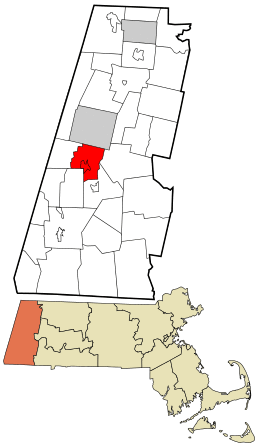 Location in Berkshire County and the state of Massachusetts.