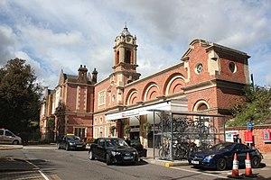 2018 at Bury St Edmunds station - forecourt.JPG