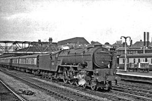 Doncaster witth Glasgow - King's Cross express passing geograph-2828825-by-Ben-Brooksbank.jpg