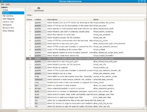 SELinux administrator GUI in Fedora 8